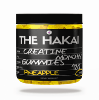 TheHakai™ creatine gummies with strawberry flavor, 120 gummies bottle, 5g creatine per gummy, strength and energy supplement